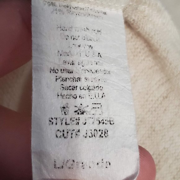 Lovely Day Cowl Neck Sweater with Split Open Back, Lg - Picture 6 of 6